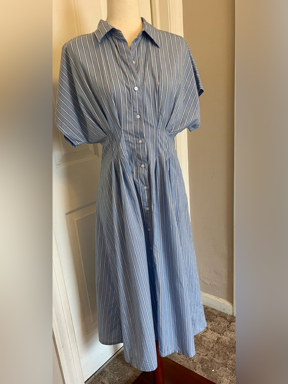 Old Navy Pintuck Midi Dress